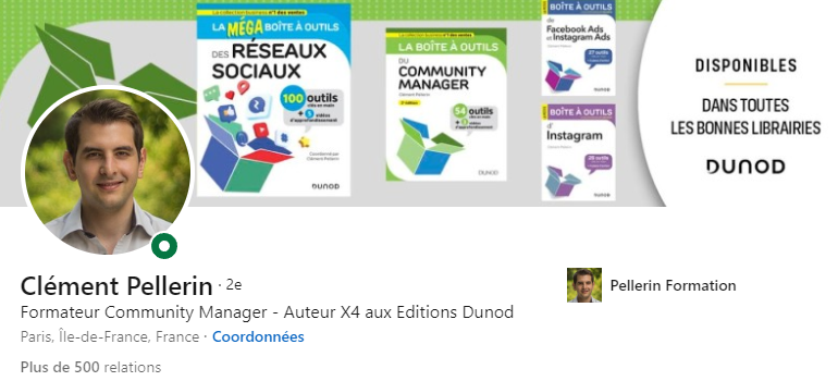 Bannière LinkedIn Clément Pellerin