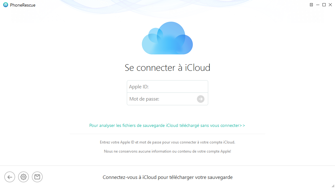 Connexion à iCloud