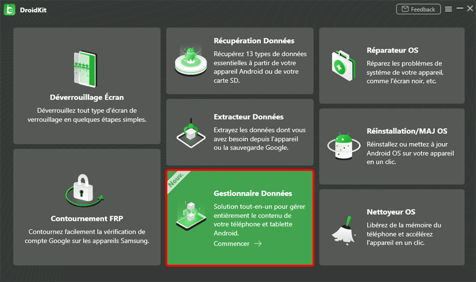 Gestionnaire Données