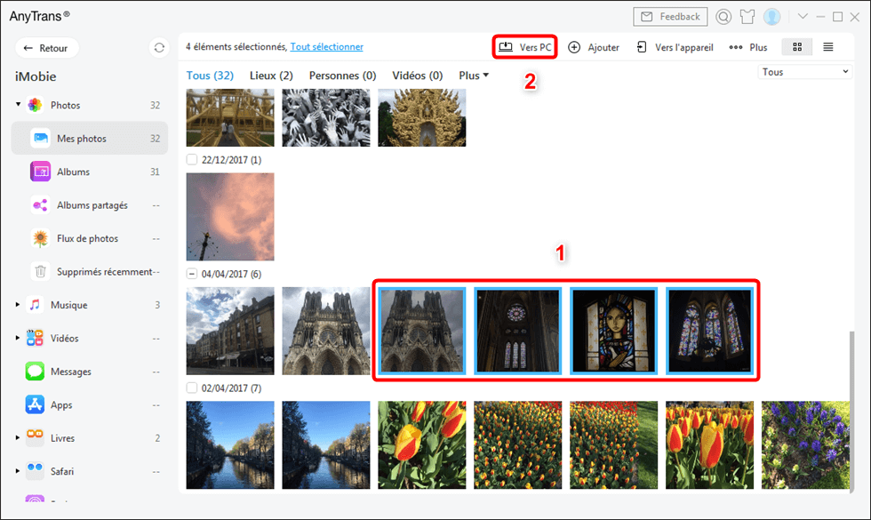 Visualiser vos photos iPhone avec AnyTrans sur PC ou Mac