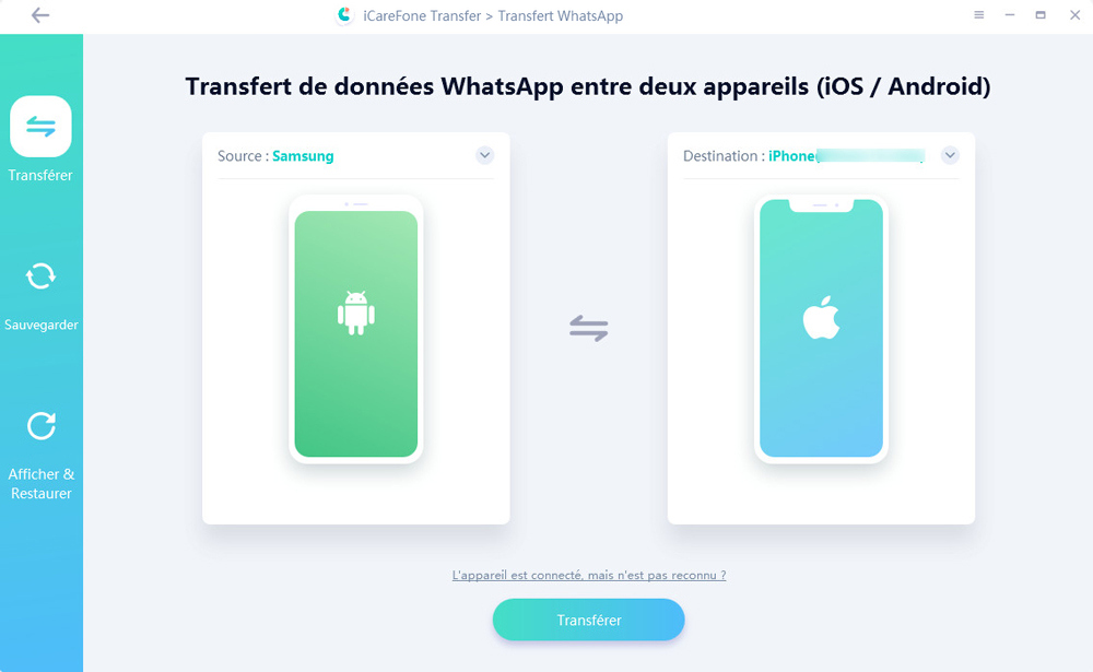 Transférer les conversations WhatsApp Android vers iPhone