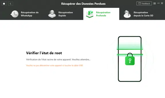 Vérification du root