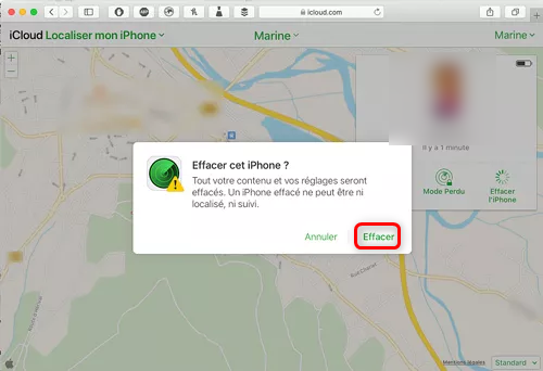 Désactiver localiser mon iPhone a distance
