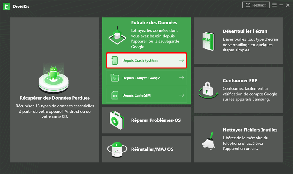 Recuperación de datos del teléfono, pantalla negra, pantalla rota