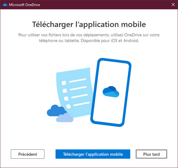 Télécharger l'application OneDrive