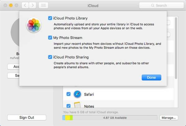 ransférer les photos Mac vers iPhone avec iCloud