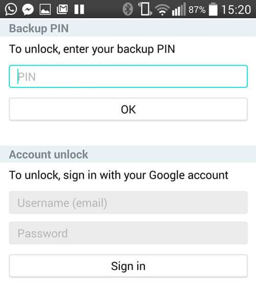 Déverrouiller avec Google Login