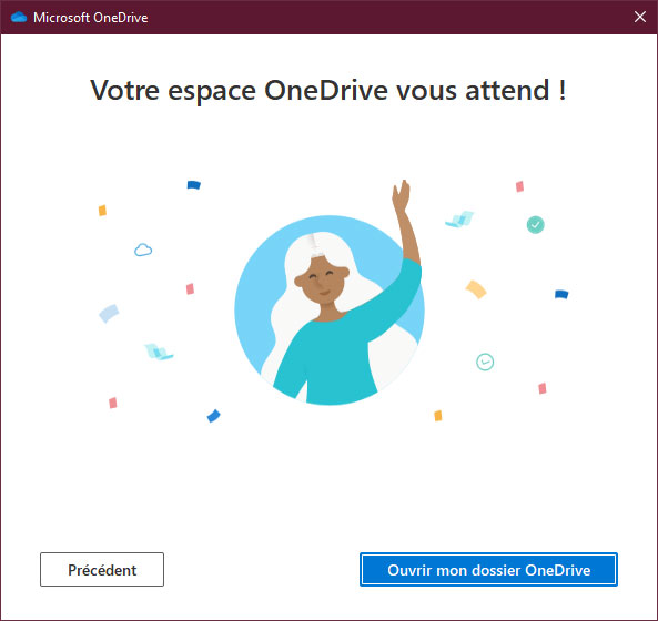 Espace OneDrive prêt