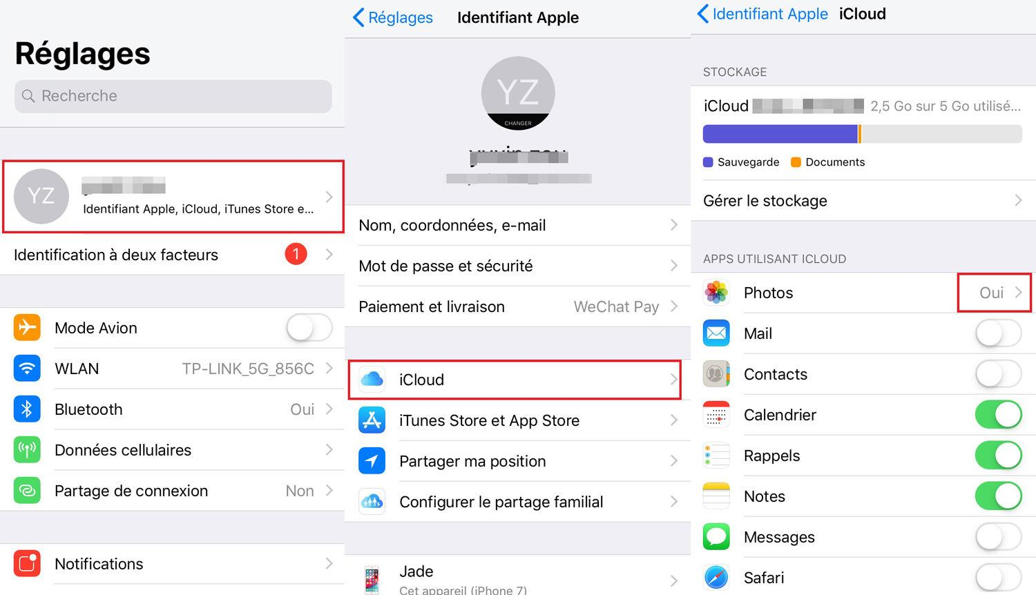 transférer les photos Mac vers iPhone avec iCloud