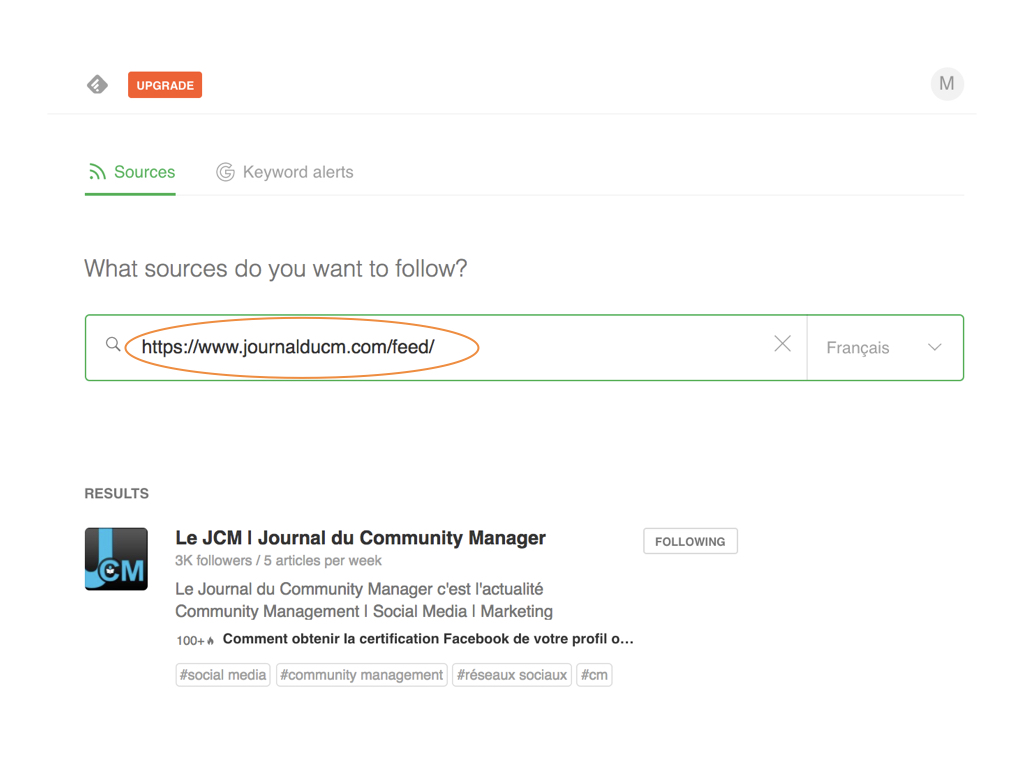 Flux RSS : Journal du CM