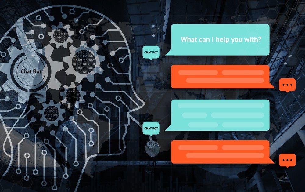représentation d'un chatbot sur les réseaux sociaux Représentation d'un chatbot sur les réseaux sociaux