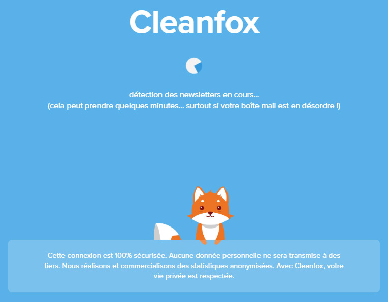 Cleanfox recherche les newsletters 