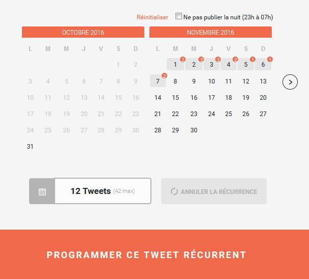Clocktweets recurrence - www.journalducm.com