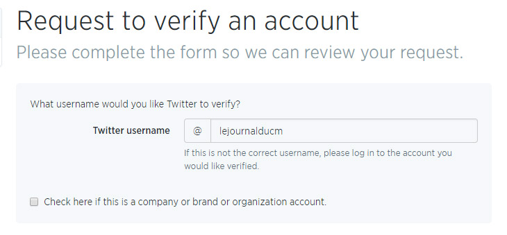 Requête pour avoir un compte Twitter certifié #2