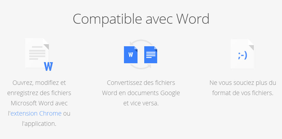 Google Docs compatible Word