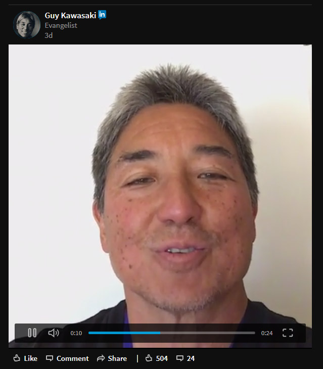 Guy-Kawazaki-Linkedin-Video-Journal-du-CM