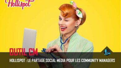 Hollispot : Partage social media pour les community managers