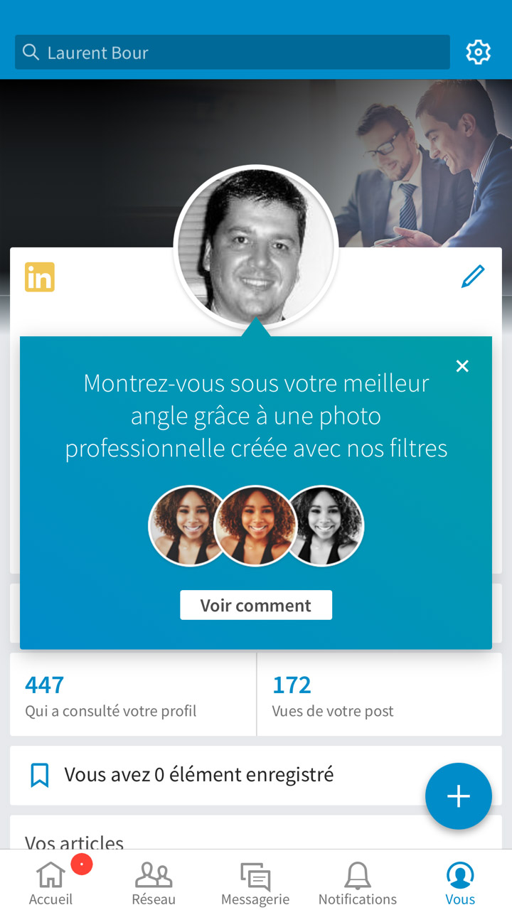 Linkedin Filtre Photo