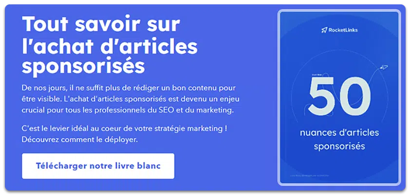 Livre blanc RocketLinks : 50 nuances d'articles sponsorisés