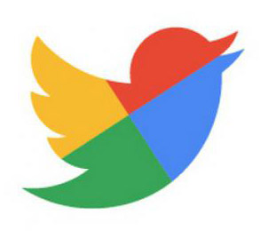 Les logos des marques - Twitter et Google