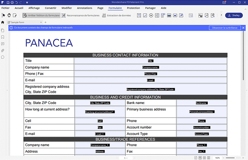 PDFElement Liens et formulaires