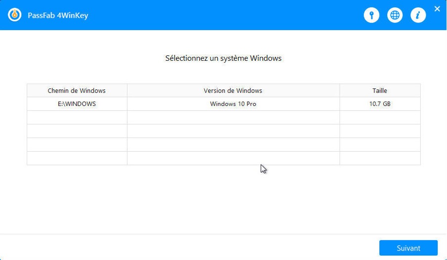 mot de passe windows