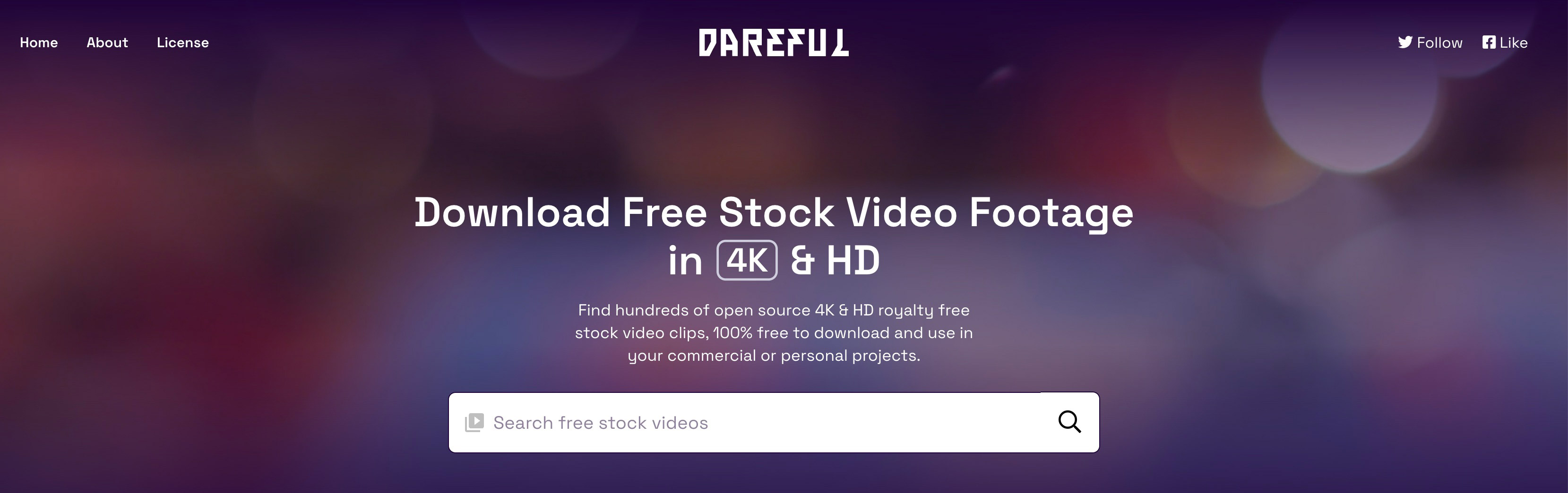 Plateforme vidéos libres de droits Dareful