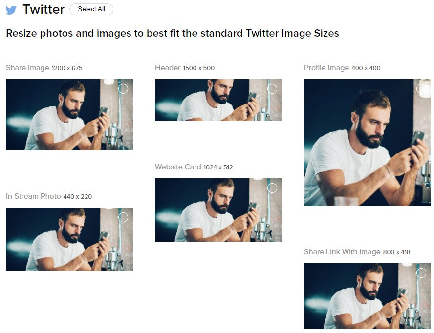 La taille des images sur Twitter