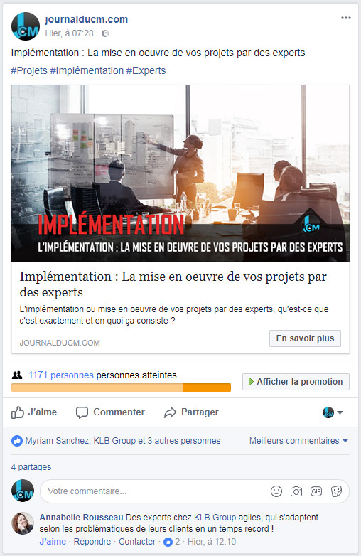 Stratégie Facebook et interactions