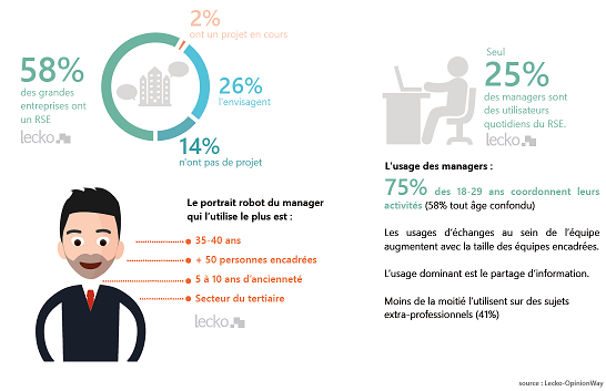 Usage par les managers du réseau social d'entreprise