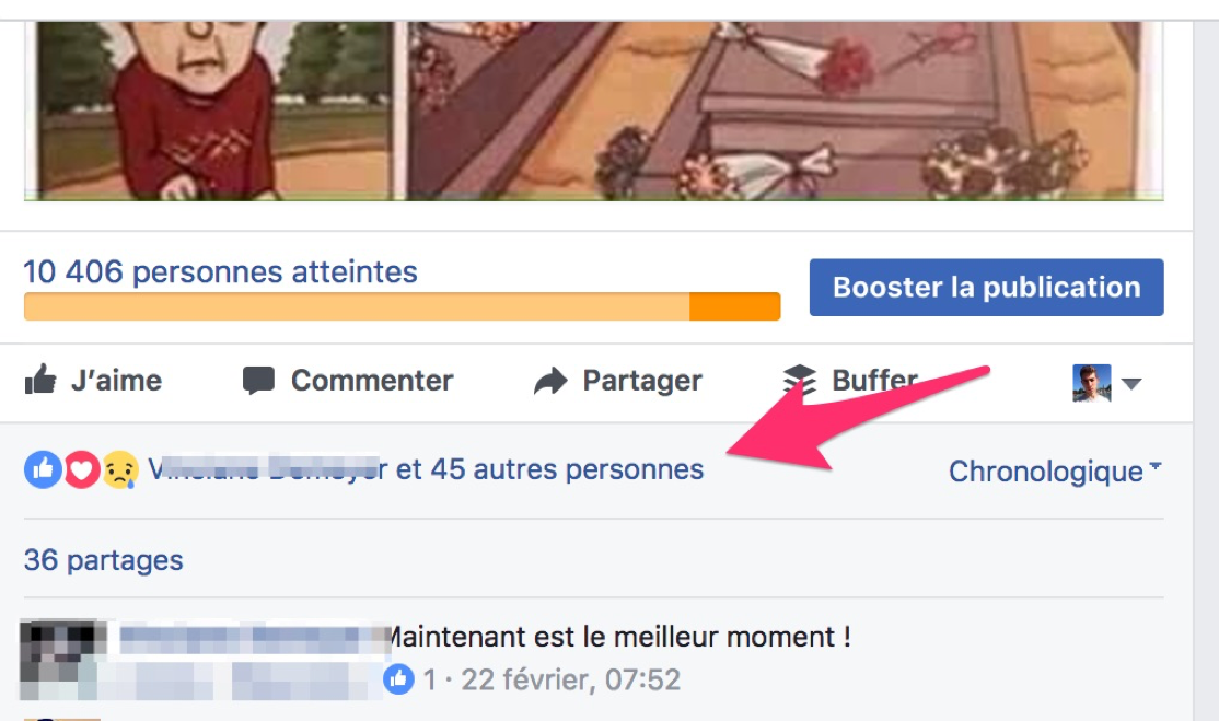 fonctionnalités des pages Facebook