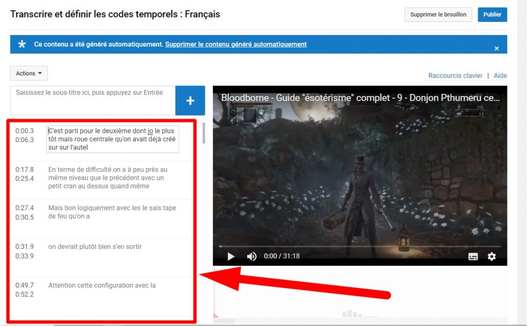 YouTube retranscrit les paroles en textes
