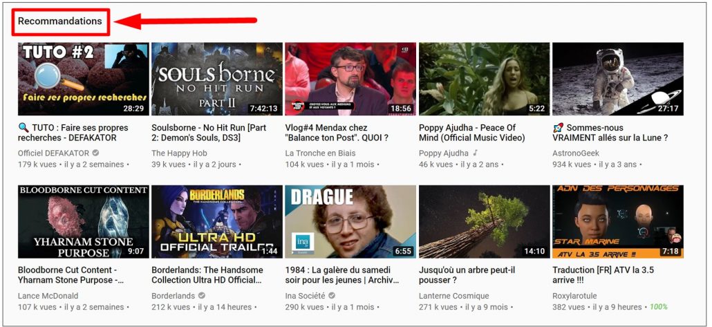 Vignettes YouTube