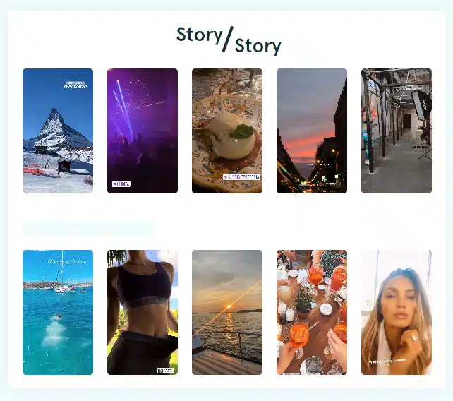 Stories Instagram avec Story Story