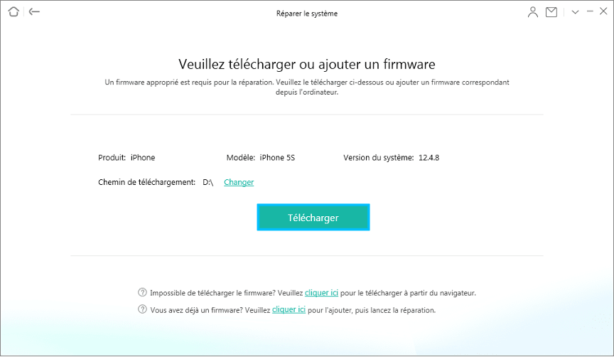 Télécharger le firmware