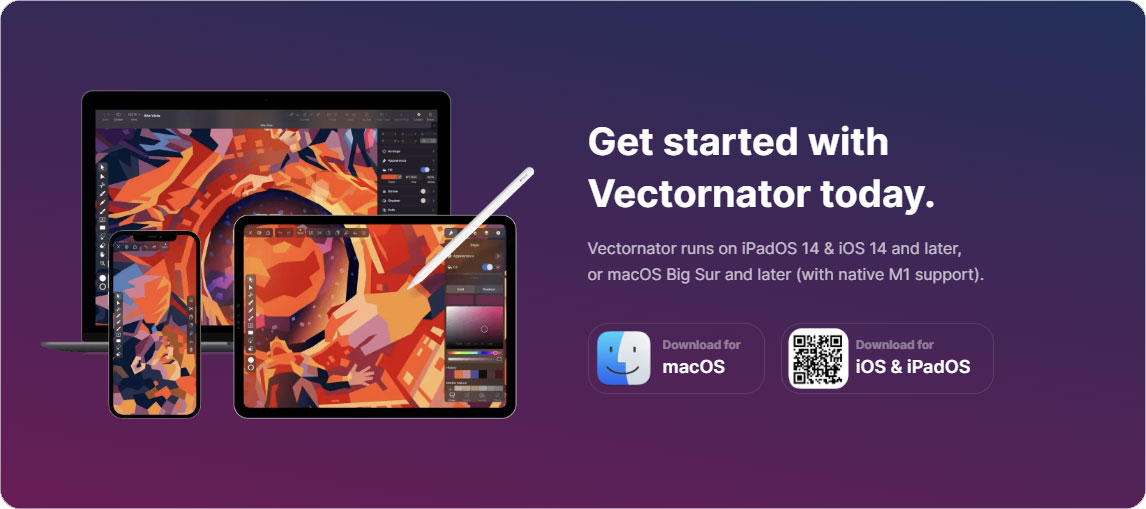 Vectornator l'IA pour MacOS, iOS et iPadOs