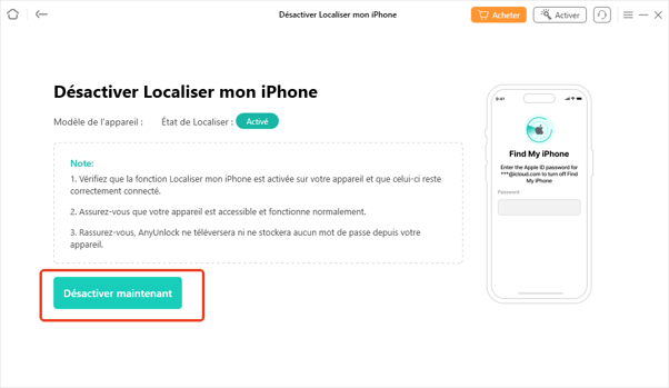 Logiciel AnyUnlock