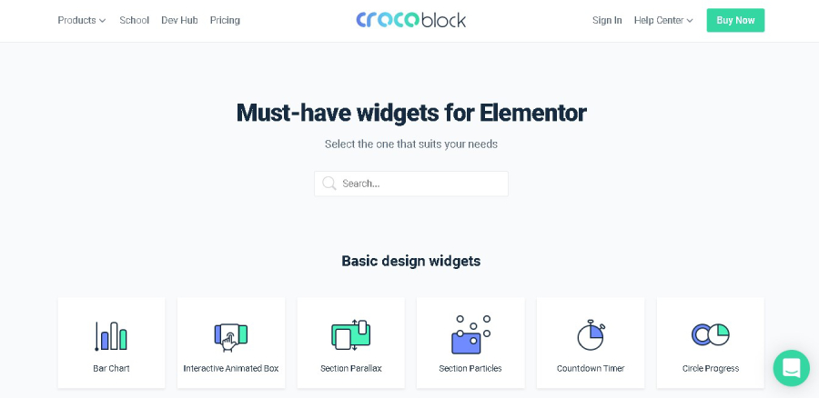 Crocoblock widgets