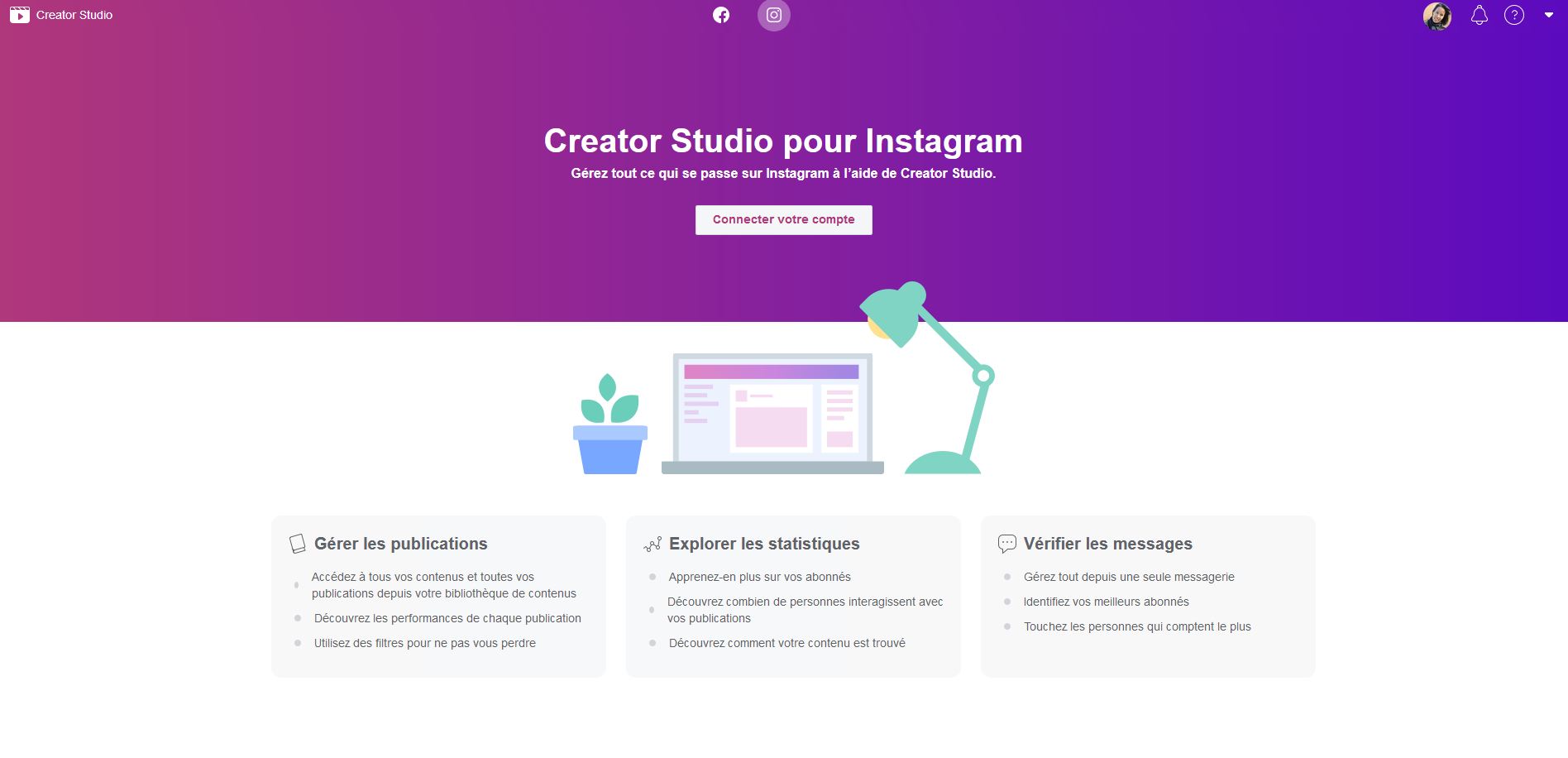 Creator Studio pour Instagram