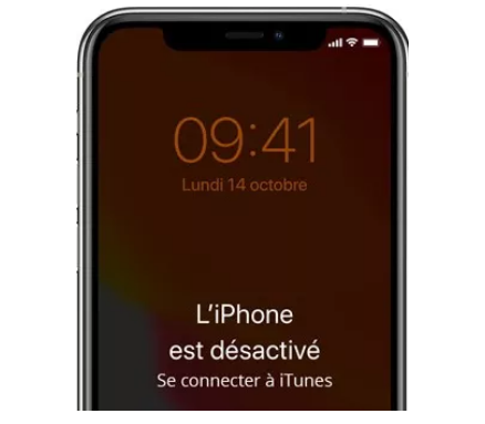 iPhone désactivé