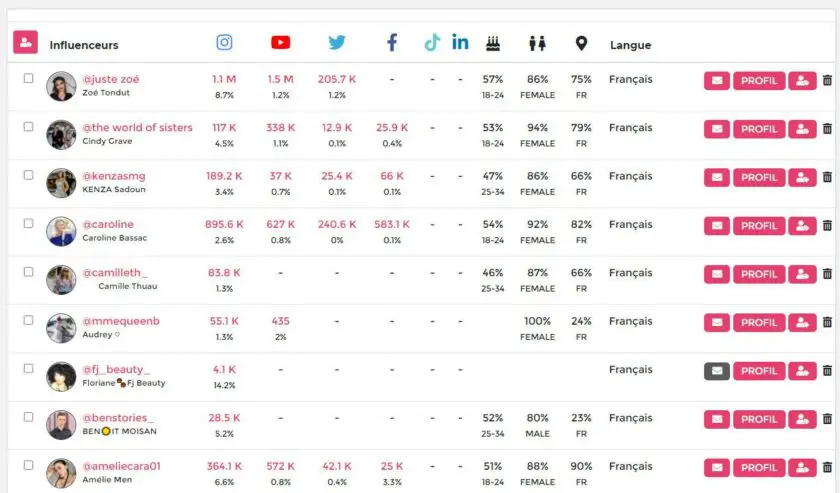 Marketing d&#039;nfluence,Stratégie influenceurs