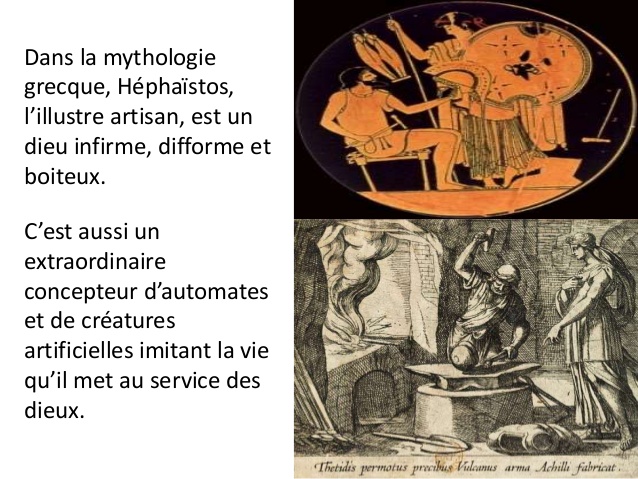 Héphaistos, concepteur d'automates