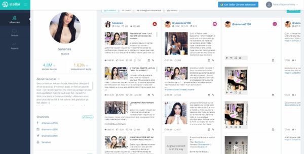 Plateforme influenceurs Stellar