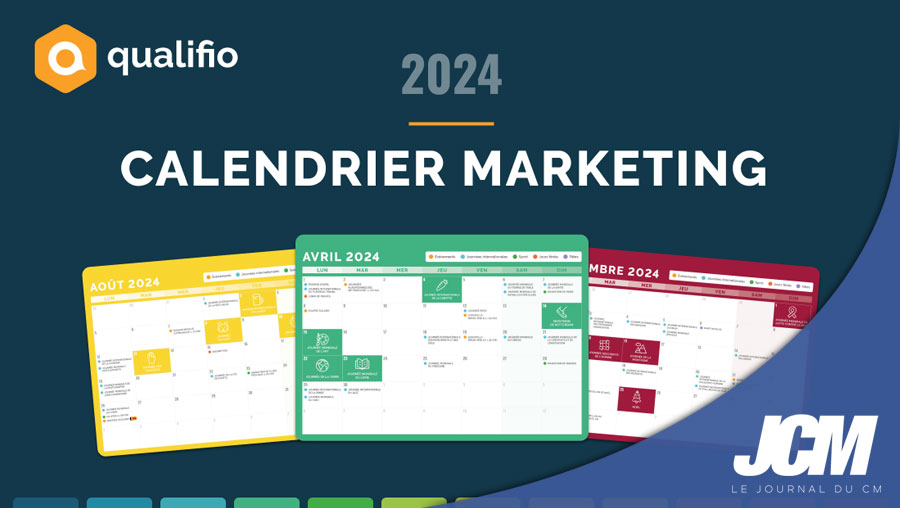 Le calendrier éditorial marketing 2024 Qualifio