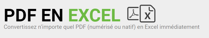 PDFtoExcel Outil de conversion