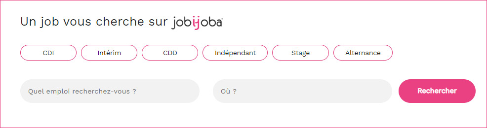 La recherche d'emploi sur Jobijoba