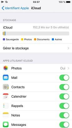 Sauvegarder contacts iPhone et autres données