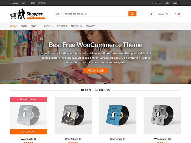 Shopper - thème WooCommerce pour magasin de dropshipping 