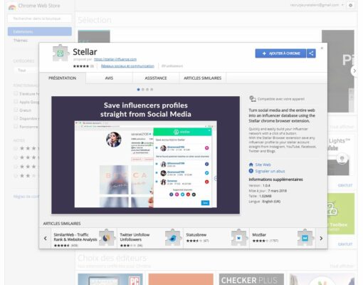 Plateforme influenceurs Stellar