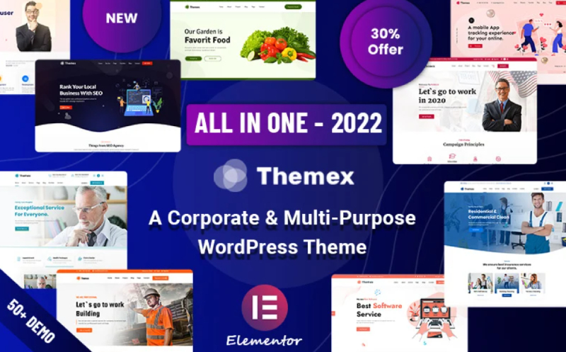 Themex - Thème WordPress polyvalent et réactif